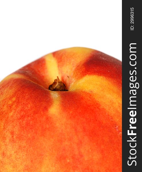 Close up of a ripe peach