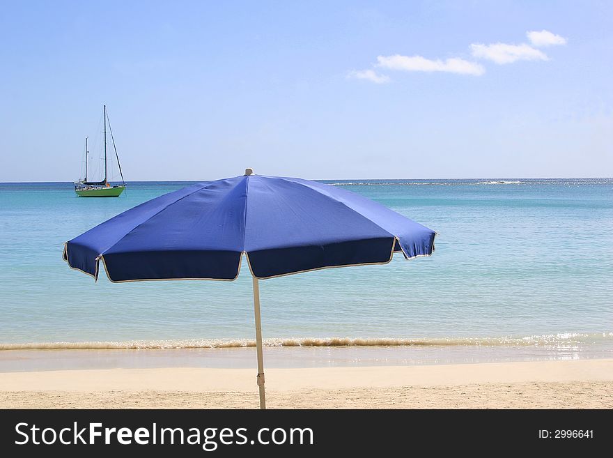 The beach in Mauritius island, Indian ocean. The beach in Mauritius island, Indian ocean