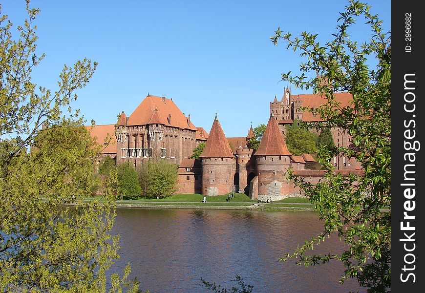 Teutonic Knights Castle Malbork from XIII century. Gothic style. The biggest in Europe. Teutonic Knights Castle Malbork from XIII century. Gothic style. The biggest in Europe.