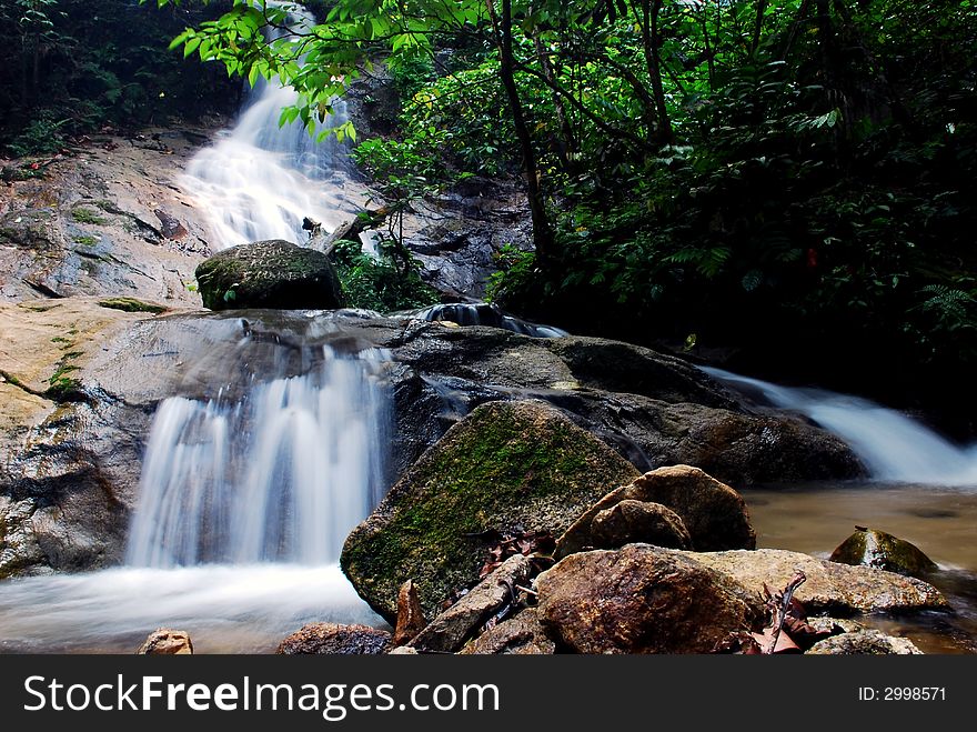 Beautiful waterfalls image at perak, malaysian #