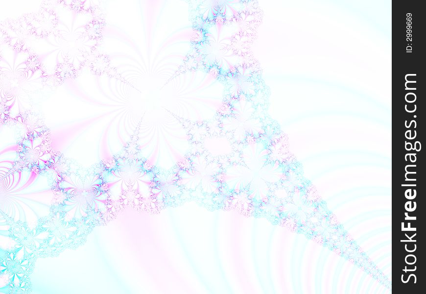 Abstract ice-ferns