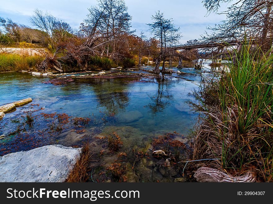 Crystal Clear Fishing Hole Near the Guadeloupe Riv