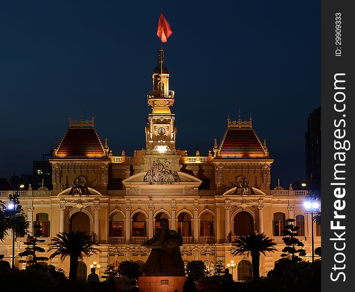The old city hall from Saigon. The old city hall from Saigon