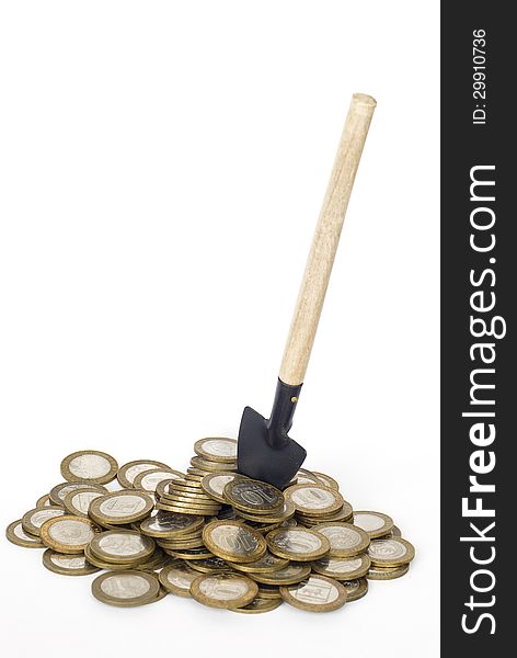 Coins And Shovel