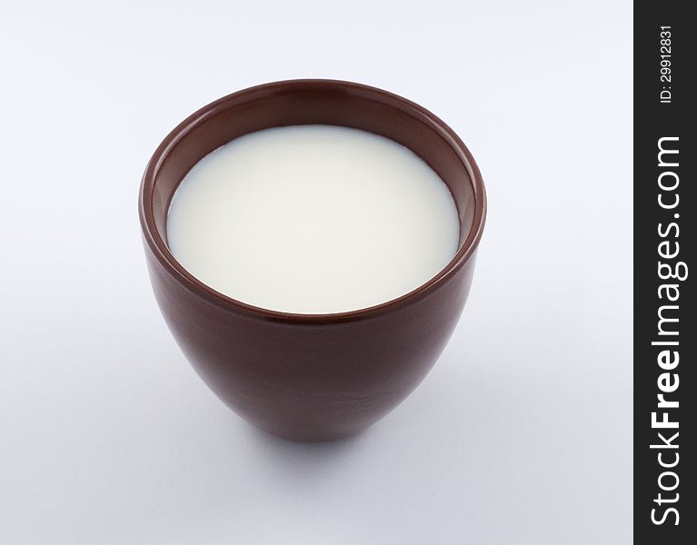 Pitcher Of Milk With Clipping Path