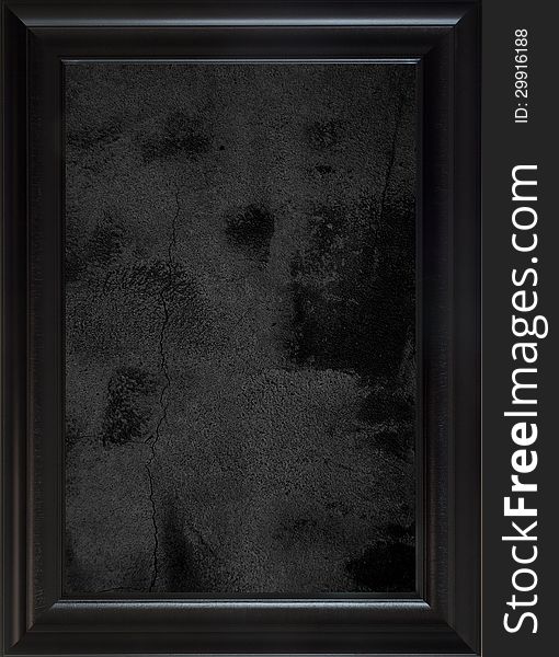 Framed black grunge blackboard background