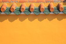 Classic Chinese Style Wall And Eaves Stock Photo Classic Chinese Style Wall And Eaves Stock Photo