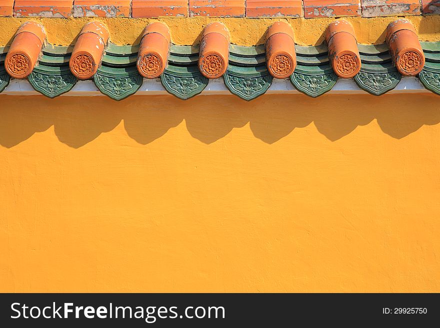 Classic Chinese Style Wall and Eaves in China