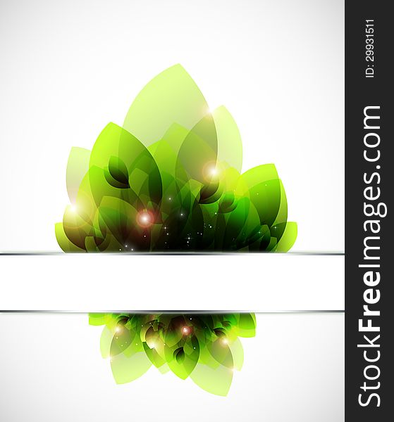 Spring Green Abstract Background