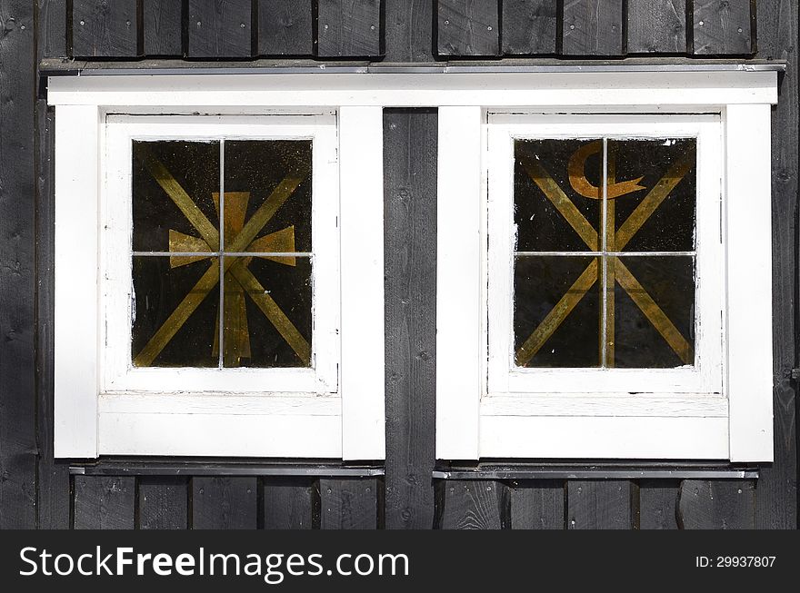 Background Old  House And Window