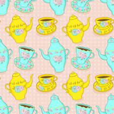 Cups And Teapots Stock Photography Cups And Teapots Stock Photography
