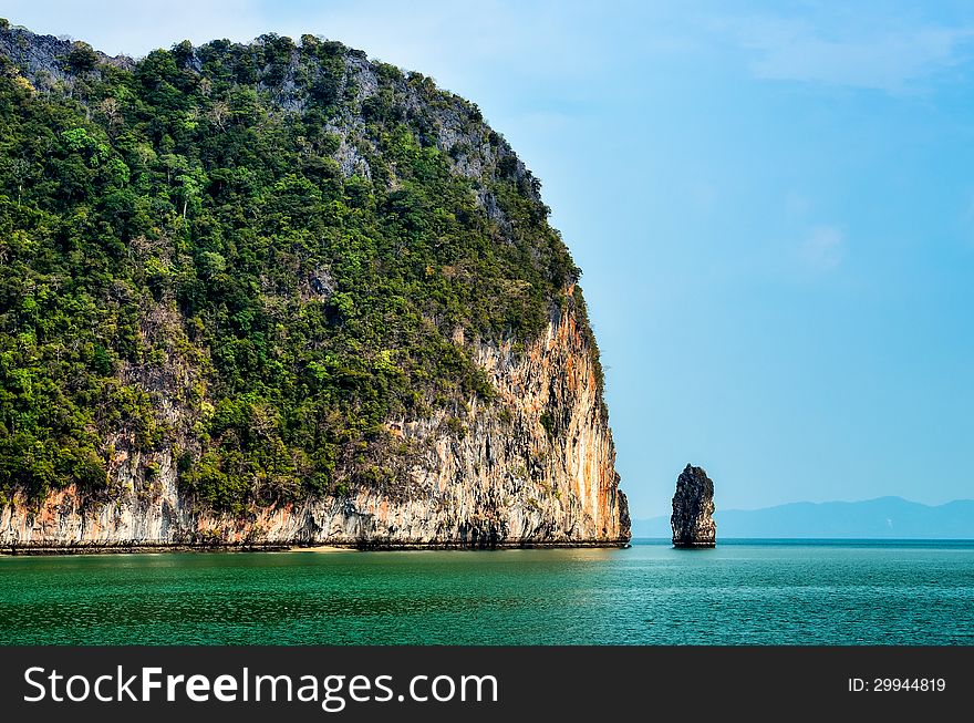 Landscape View Of Islands In Phang Nga Bay, Thailand