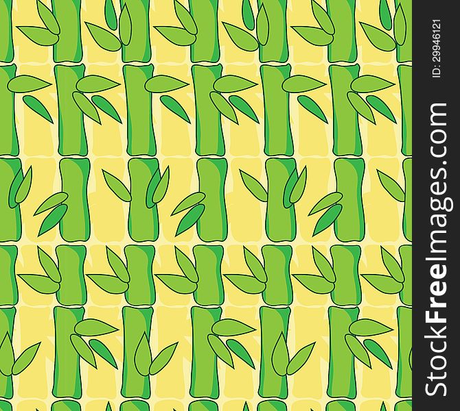 Vector seamless pattern with bamboo. Vector seamless pattern with bamboo