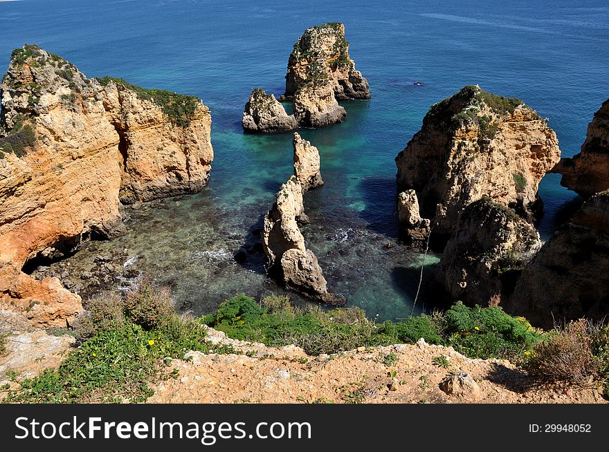 Praia da Piedade, Algarve, Portugal, Europe