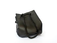 The Black Leather Bag Royalty Free Stock Photo