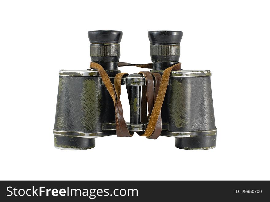 2. World War binocular isolated on white. 2. World War binocular isolated on white