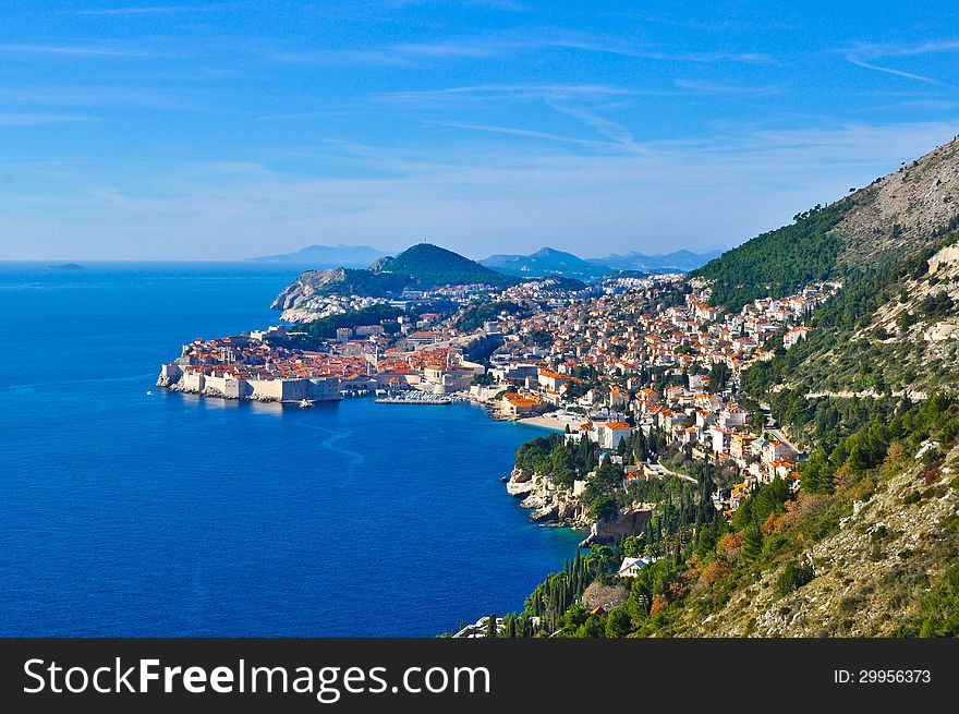 Aerial photo of Dubrovnik, Croatia. Aerial photo of Dubrovnik, Croatia.