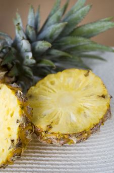 Close Up Piece Of Pineapple Royalty Free Stock Images Close Up Piece Of Pineapple Royalty Free Stock Images