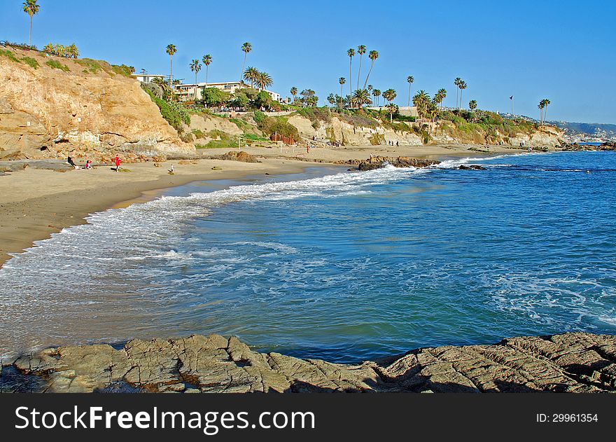 Divers Cove Below Heisler Park, Laguna Beach, California.