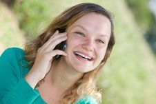 Girl Talking On The Phone Stock Photos Girl Talking On The Phone Stock Photos