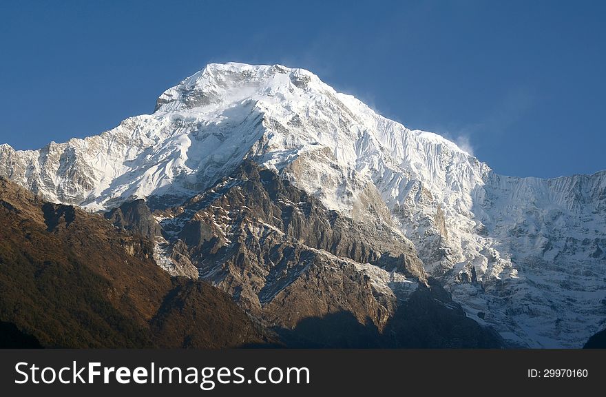 Annapurna Himal region of north central Nepal. Annapurna Himal region of north central Nepal