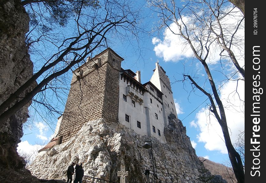 Bran Castle situated near Bran and in the immediate vicinity of BraÅŸov, is a national monument and landmark in Romania. The fortress is situated on the border between Transylvania and Wallachia. Commonly known as Dracula's Castle it is marketed as the home of the titular character in Bram Stoker's Dracula. Bran Castle situated near Bran and in the immediate vicinity of BraÅŸov, is a national monument and landmark in Romania. The fortress is situated on the border between Transylvania and Wallachia. Commonly known as Dracula's Castle it is marketed as the home of the titular character in Bram Stoker's Dracula.