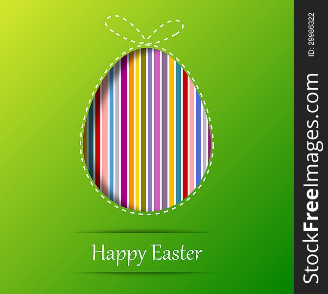 Easter Egg. Greeting Card