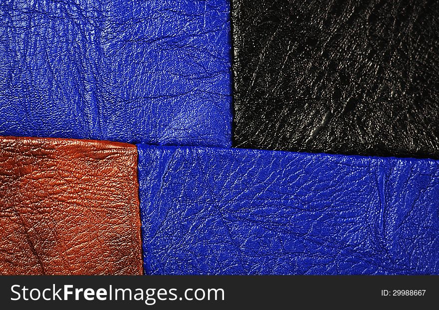 Multi-Colored leather patch material,suitable for background