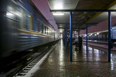 Passenger Train At The Station Stock Photos Passenger Train At The Station Stock Photos