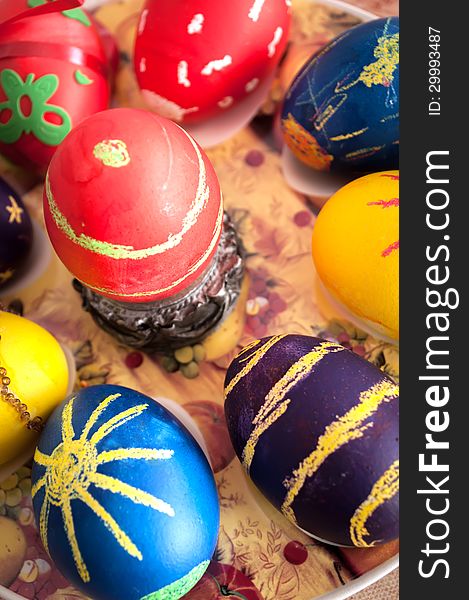 Easter eggs and Easter decoration