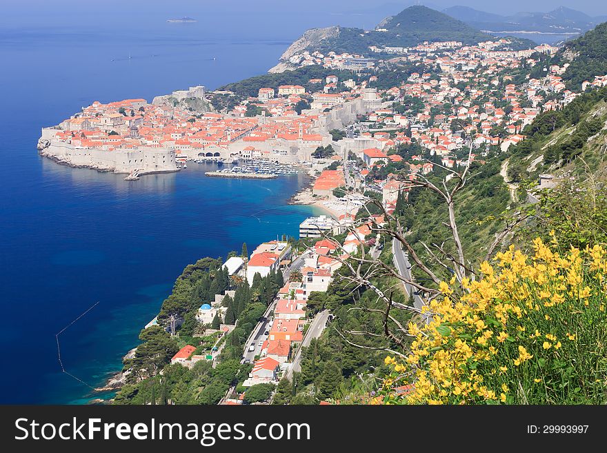 Dubrovnik fortification and Unesco town in Croatia. Dubrovnik fortification and Unesco town in Croatia