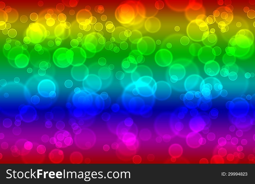 Colorful Abstract Bubbles Background