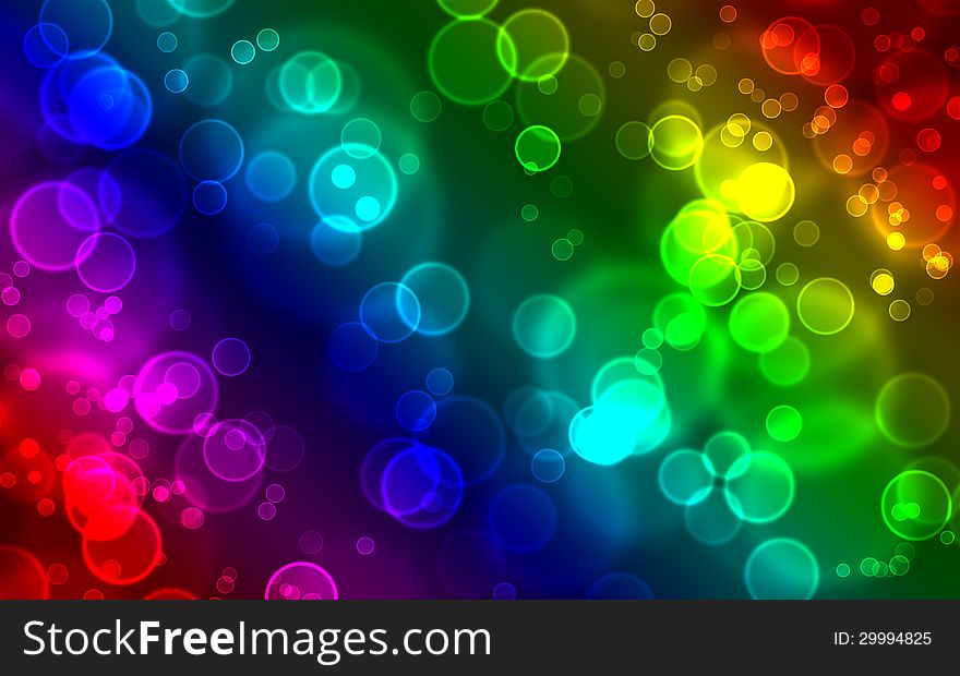 Colorful Abstract Bubbles Background