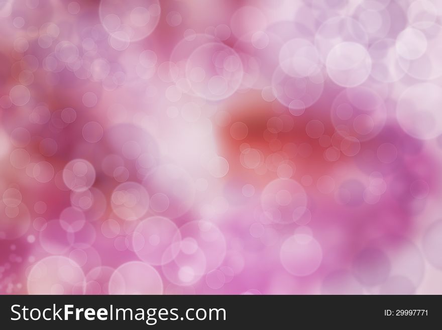 Abstract bokeh in pink background. Abstract bokeh in pink background