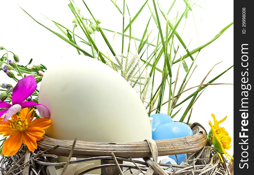 Easter Egg In The Basket