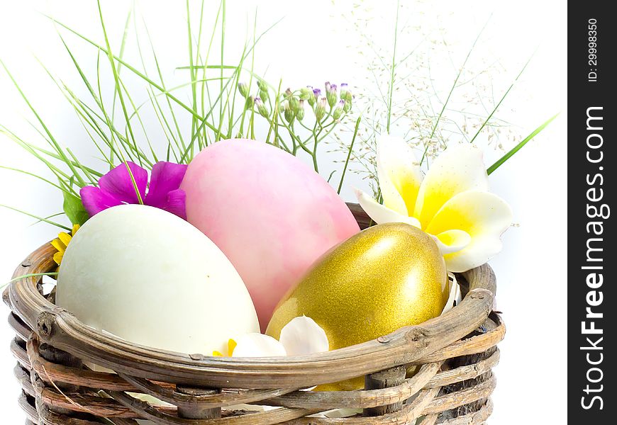 Easter Egg In The Basket