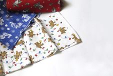 Christmas Fabrics Royalty Free Stock Photo