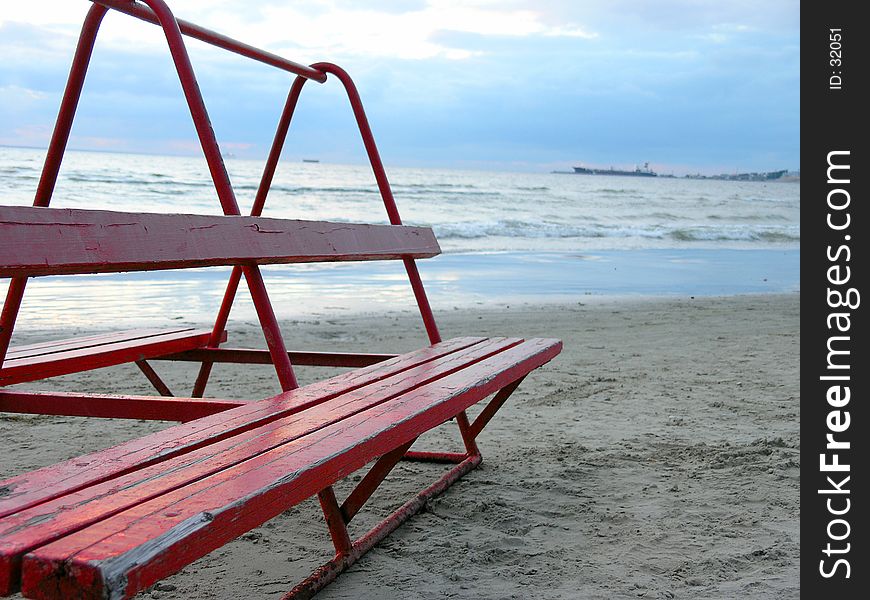 Beach bench