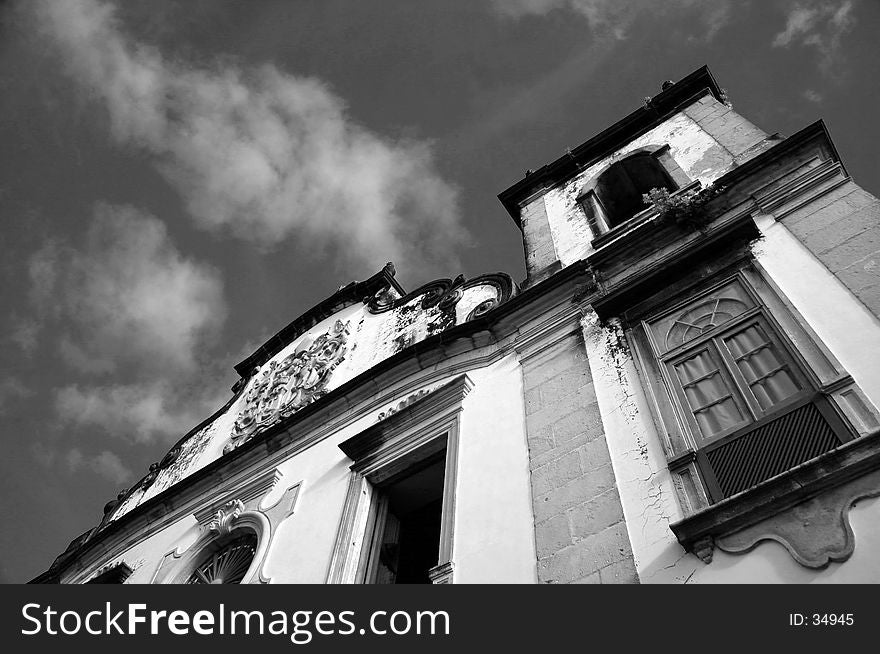 Church in old town of olinda, with hundrends of years. Church in old town of olinda, with hundrends of years