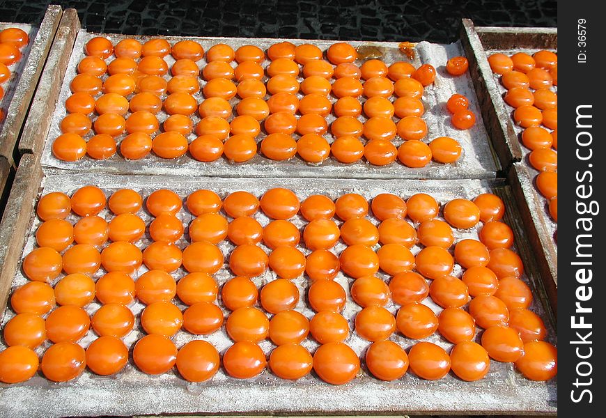 Dried Egg Yolks on the street - Food (Macau'2004). Dried Egg Yolks on the street - Food (Macau'2004)