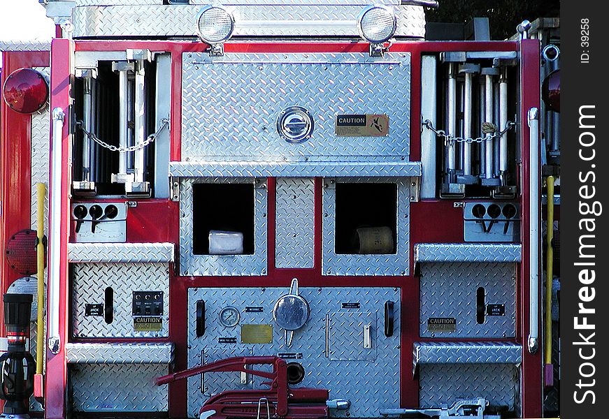 Business End of Fire Truck