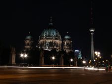 Berliner Dom At Night Stock Photography Berliner Dom At Night Stock Photography