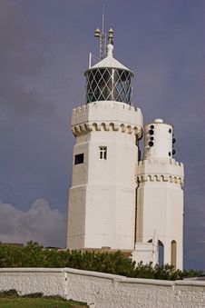 St.Catherine Lighthouse & Blue Sky Stock Image St.Catherine Lighthouse & Blue Sky Stock Image