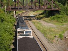 Above The Coal Train Stock Image