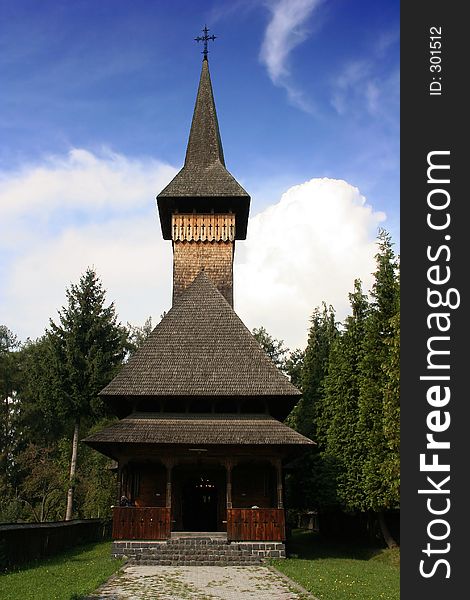 Old wooden rural church in northern Romania. Old wooden rural church in northern Romania.