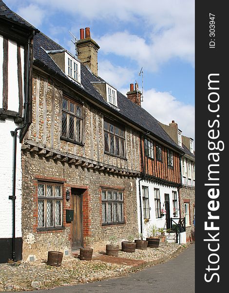 Row of old houses