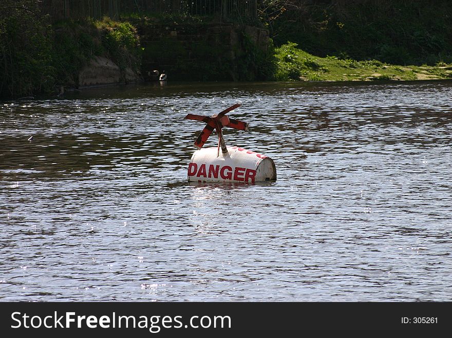 Danger Buoy On River Dee