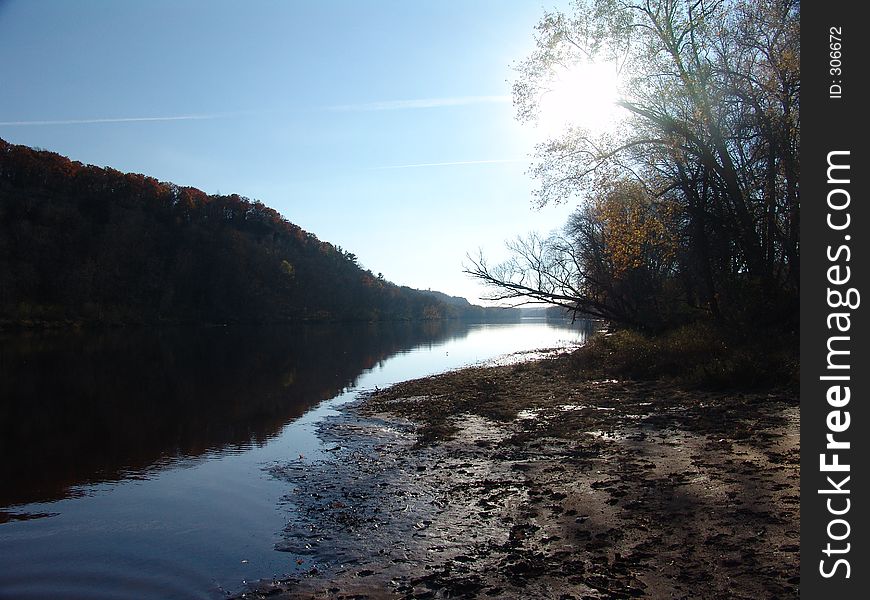 Bend in the river. Bend in the river