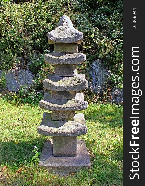 Asian stone pagoda
