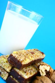 Milk And Cornflakes Royalty Free Stock Photo Milk And Cornflakes Royalty Free Stock Photo